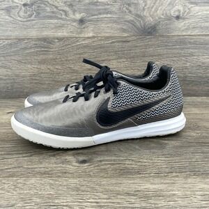 Nike MagistaX Finale IC Indoor Soccer Shoes Metallic Pewter Black 807568-001 7.5